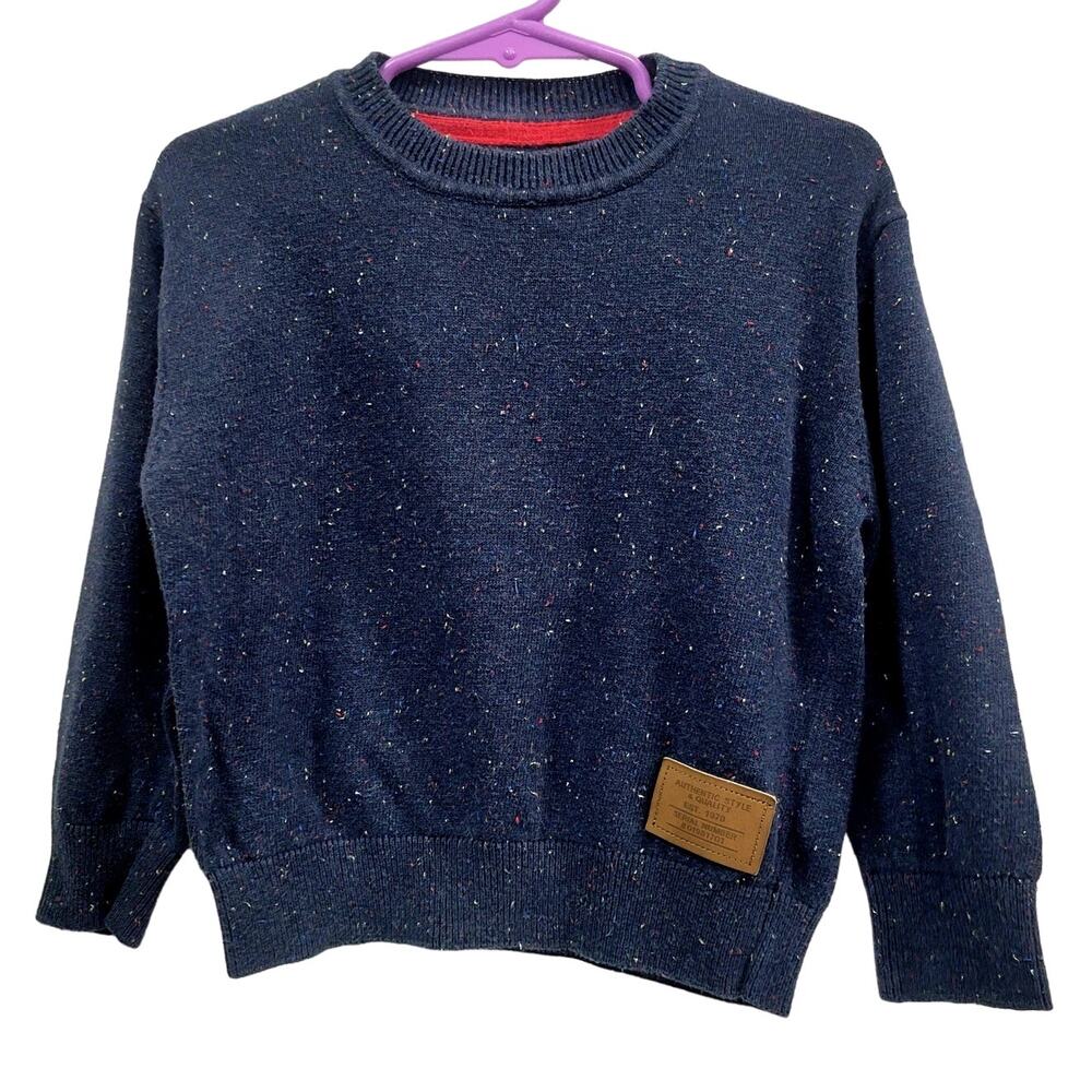 Vintage Rebel Sweater Blue with Elbow Patches‎ Toddler Size 2-3T
